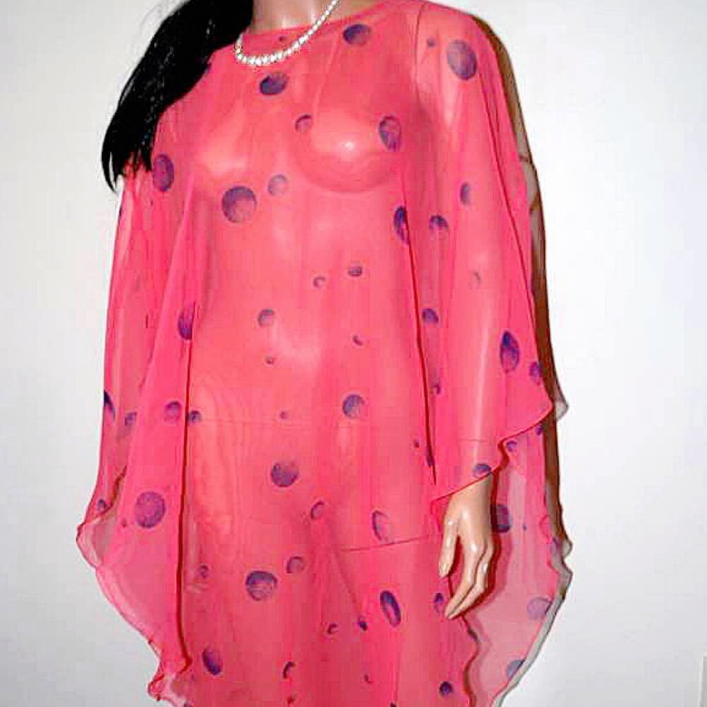 Vintage Polka  Dot Beach Coverup